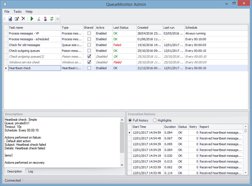QueueMonitor Professional screenshot