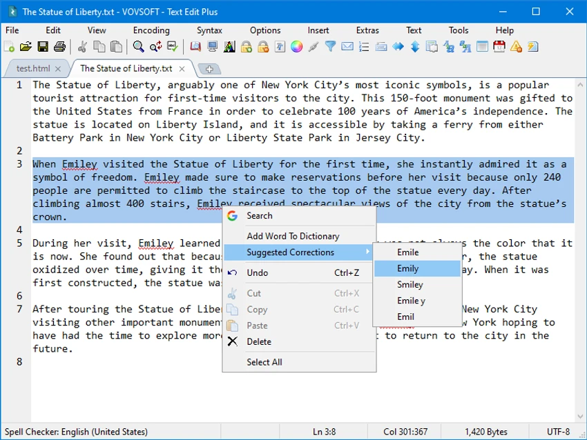 Text Edit Plus screenshot
