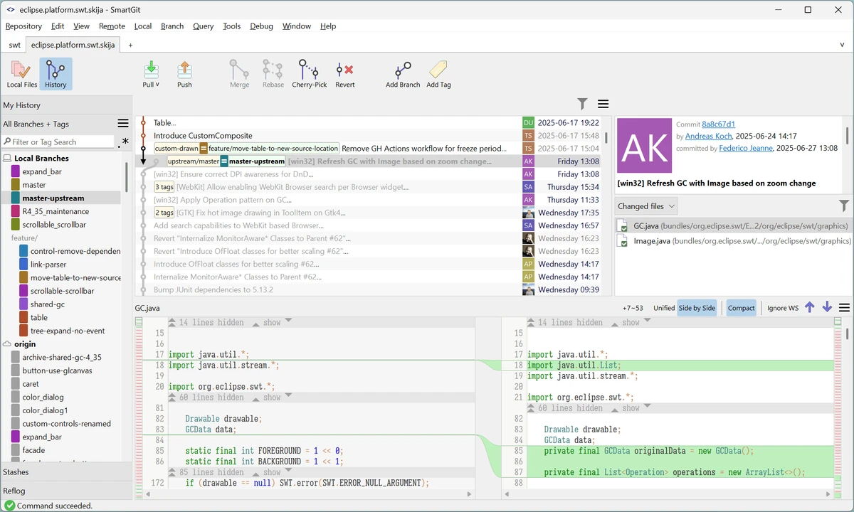 SmartGit screenshot
