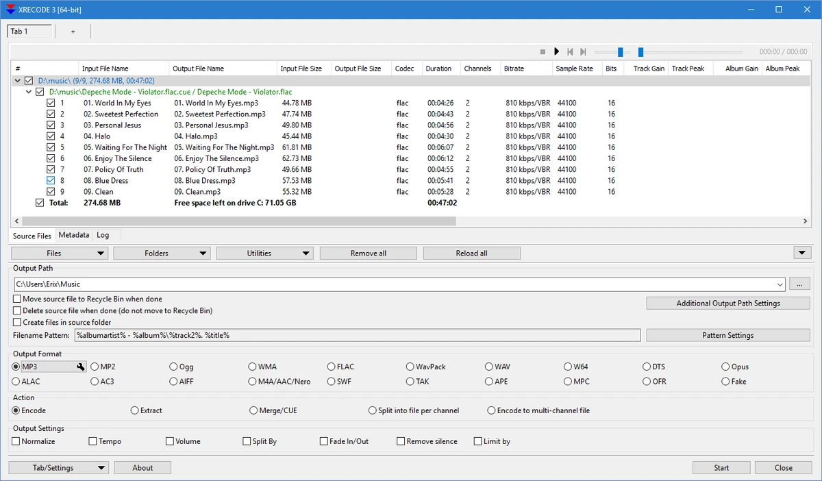 XRecode screenshot