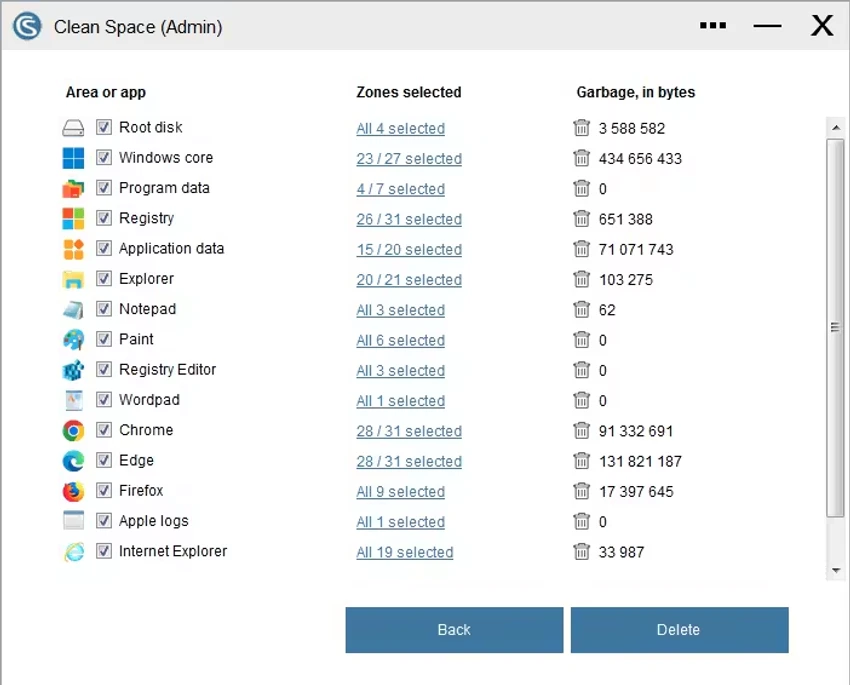 Clean Space screenshot