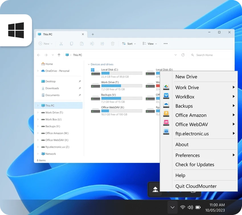 CloudMounter screenshot