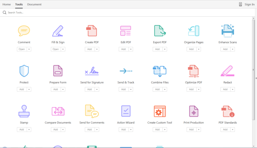 Adobe Acrobat Pro DC screenshot