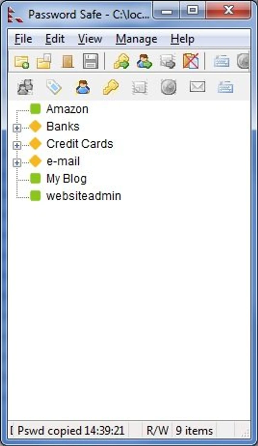 Password Safe screenshot