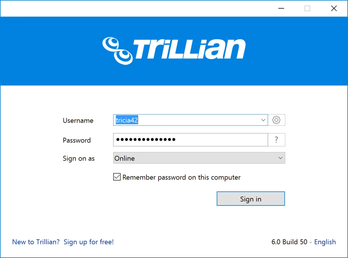 Trillian screenshot