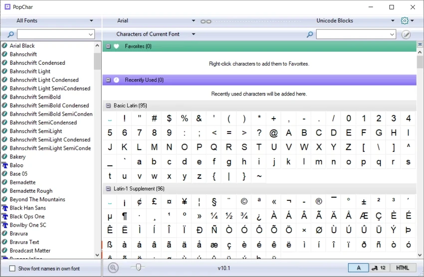 PopChar screenshot