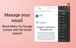 Black Menu for Google screenshot