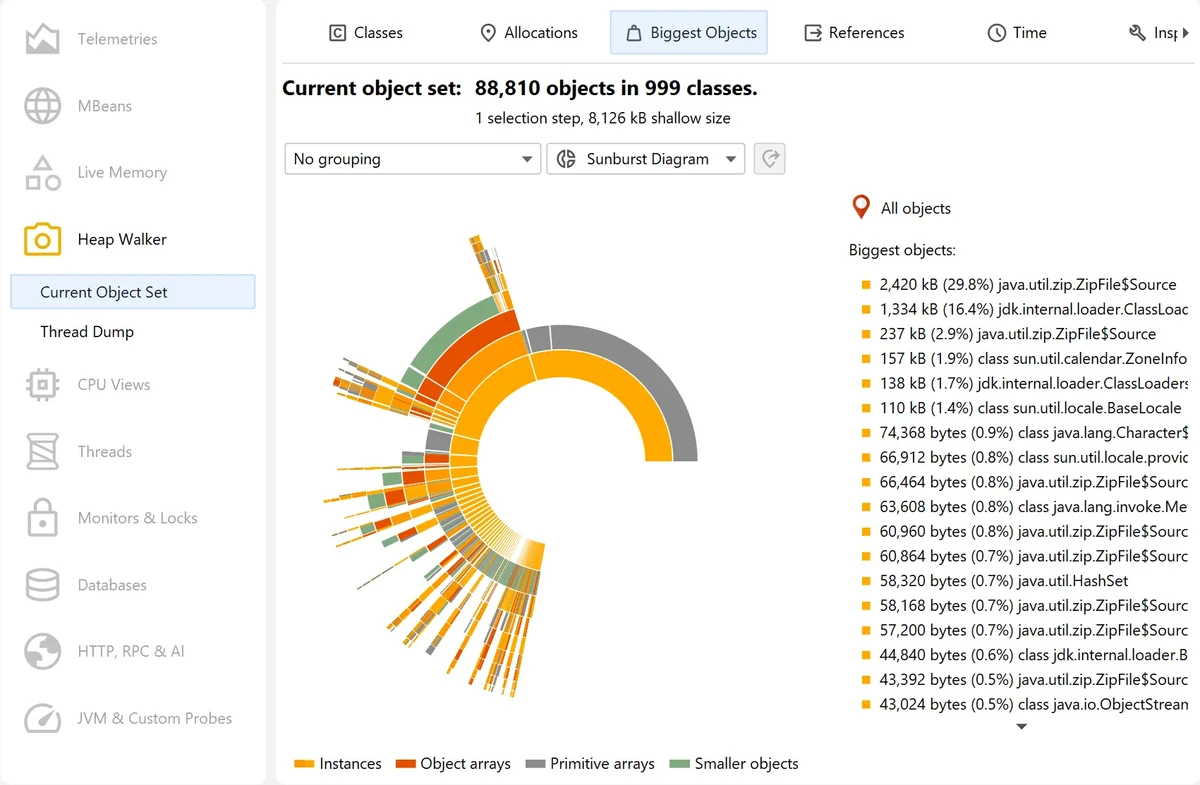 JProfiler screenshot