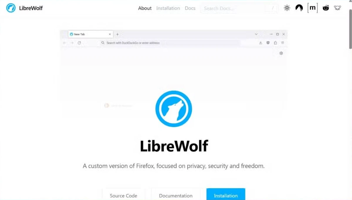 LibreWolf screenshot