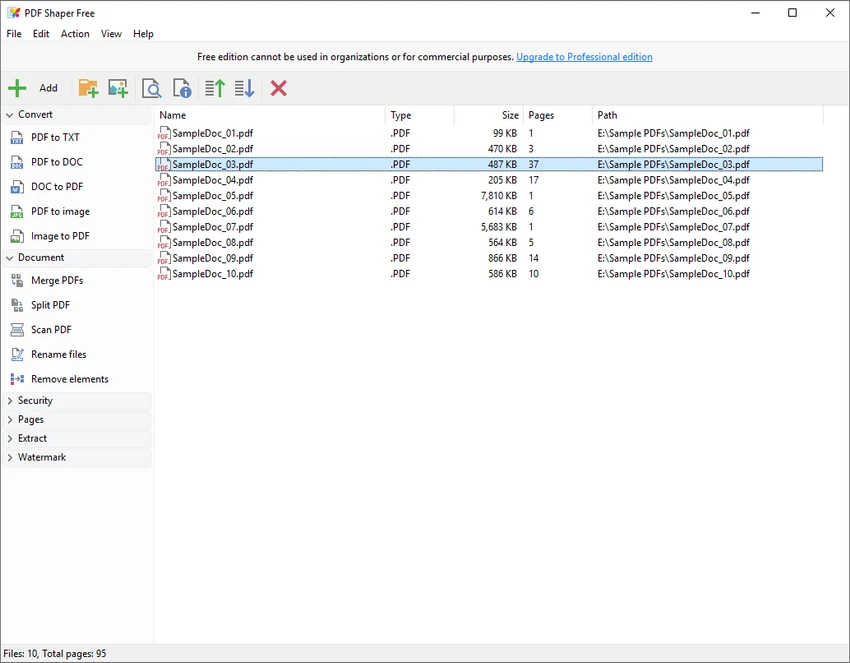 PDF Shaper screenshot