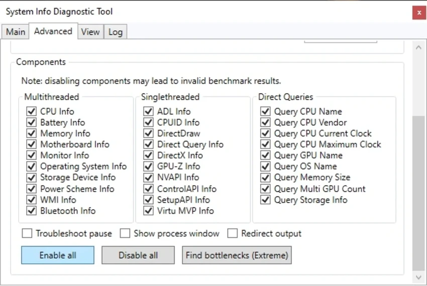 Futuremark SystemInfo screenshot