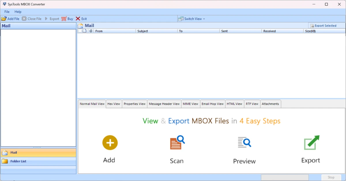 SysTools MBOX Converter screenshot