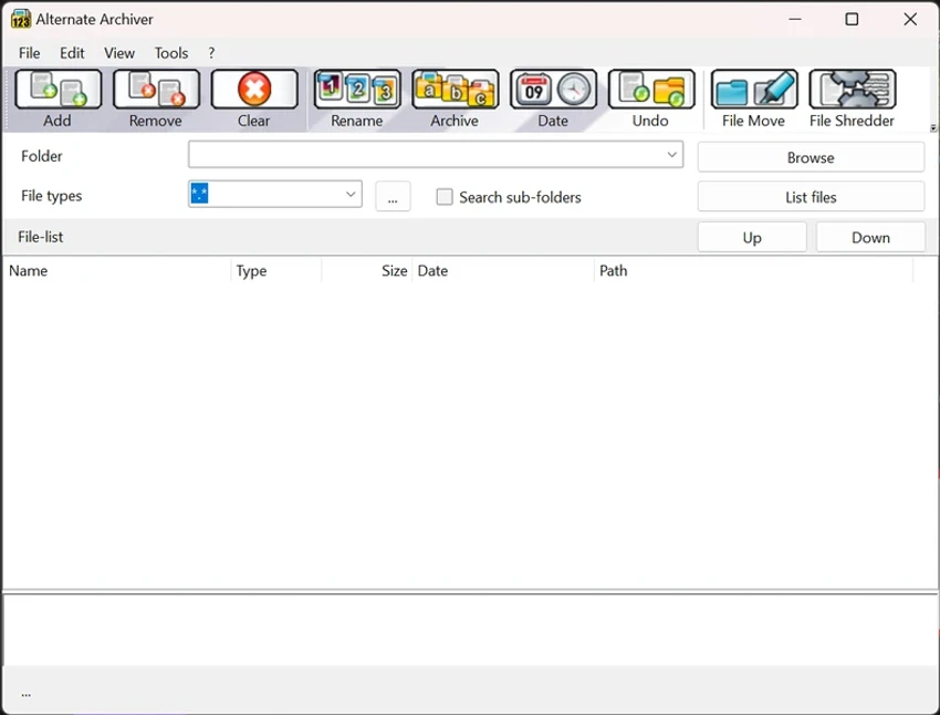 Alternate Archiver screenshot