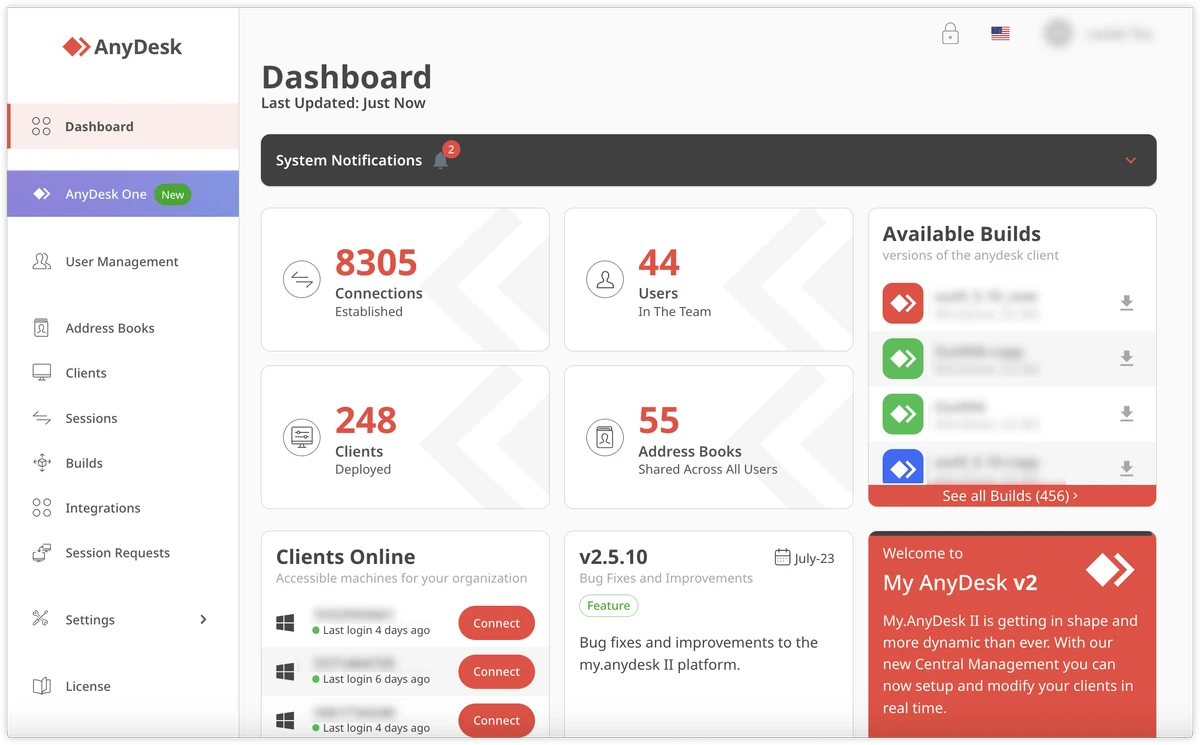 AnyDesk screenshot