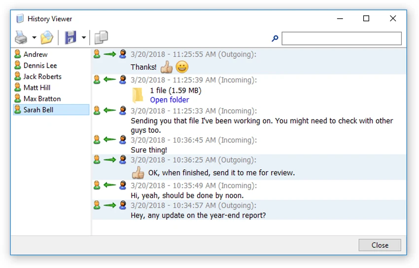 Softros LAN Messenger screenshot