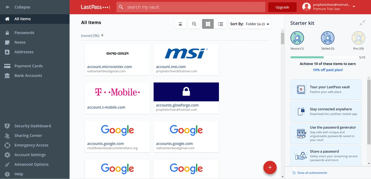 LastPass Password Manager screenshot
