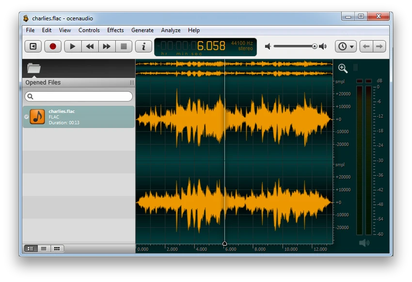 OcenAudio screenshot