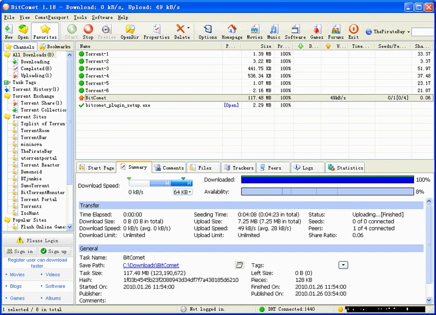 BitComet screenshot