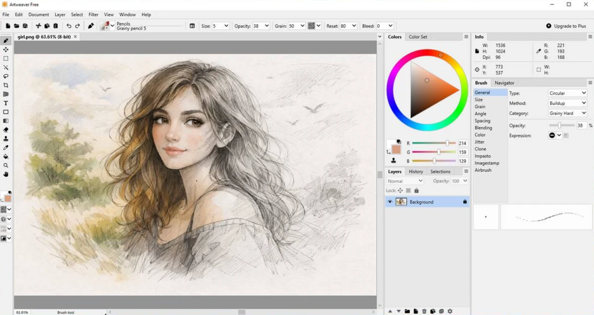 Artweaver screenshot