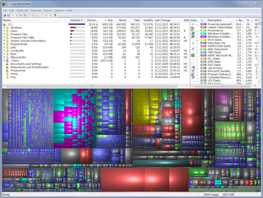 WinDirStat screenshot