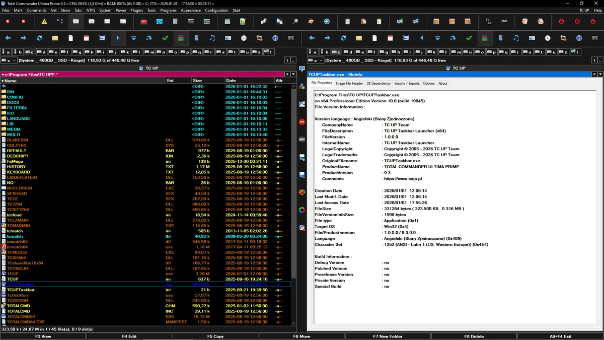 Total Commander Ultima Prime screenshot