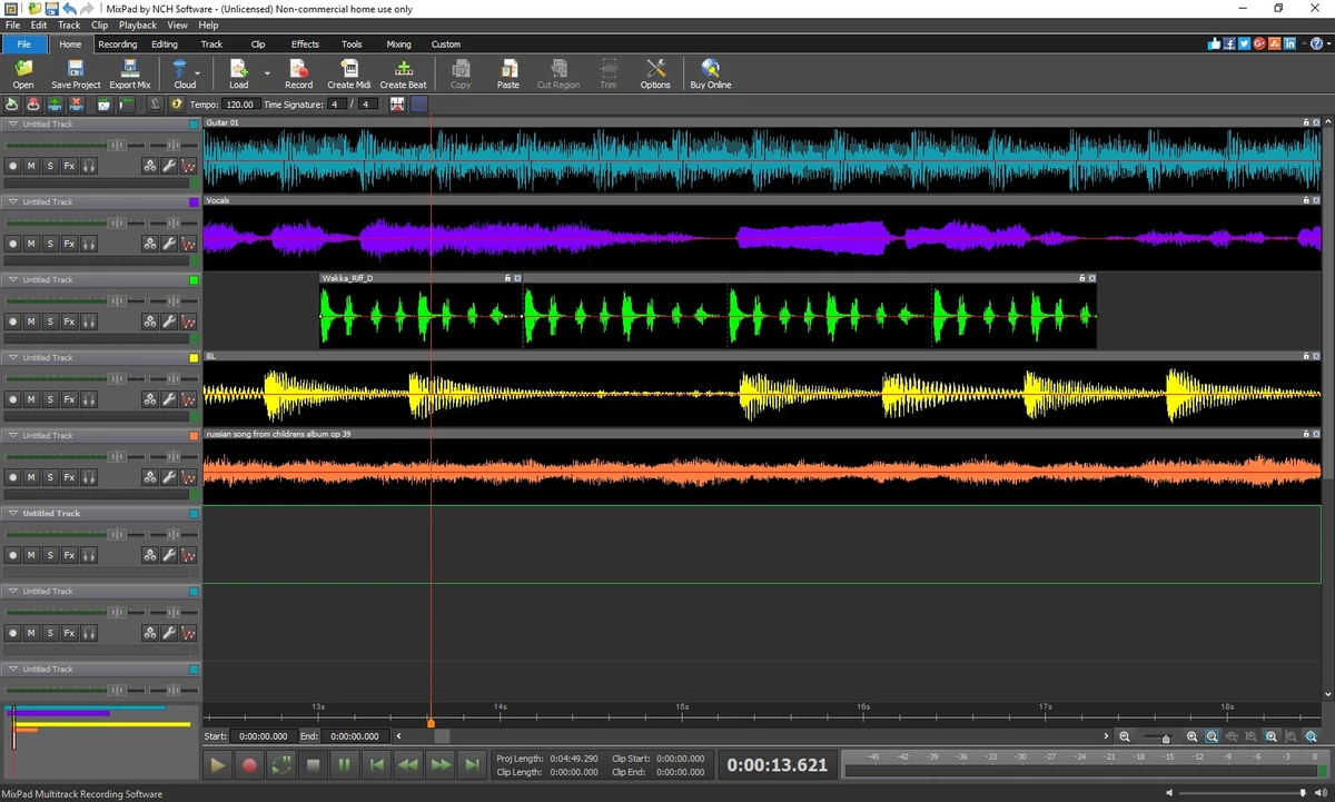 MixPad screenshot