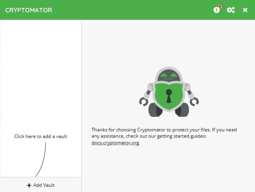Cryptomator screenshot