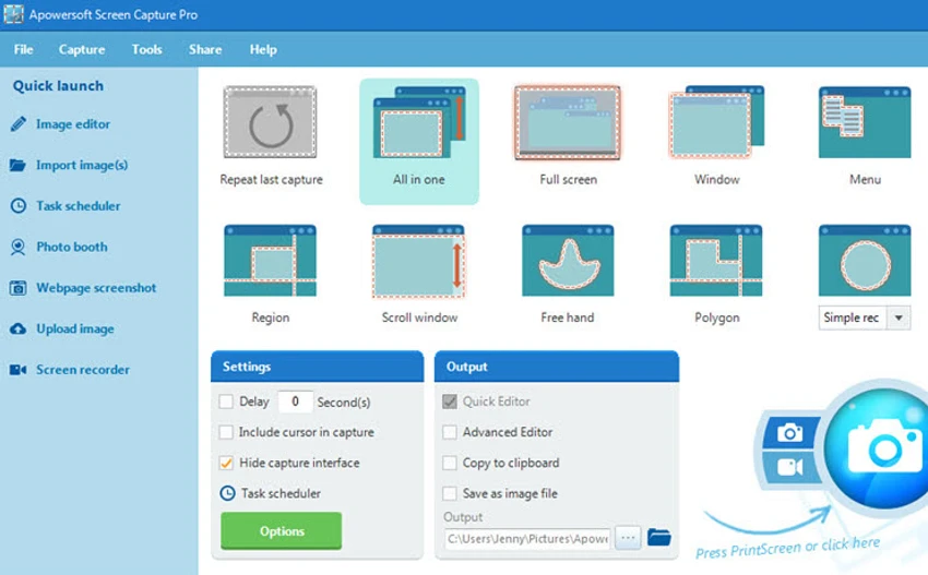 Apowersoft Screen Capture Pro screenshot