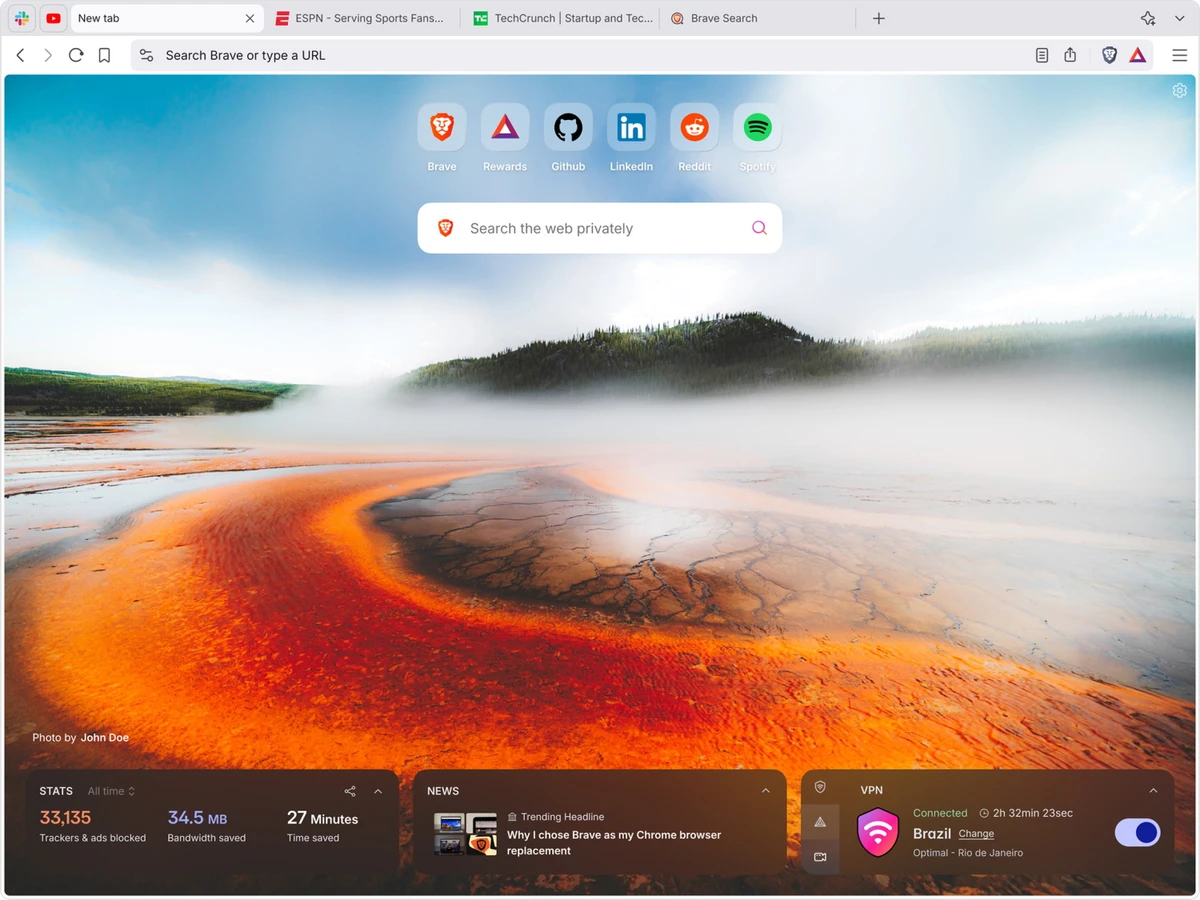 Brave Browser screenshot
