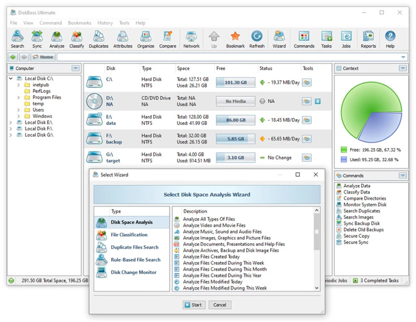 DiskBoss screenshot