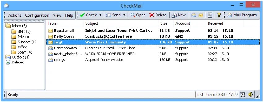 CheckMail screenshot