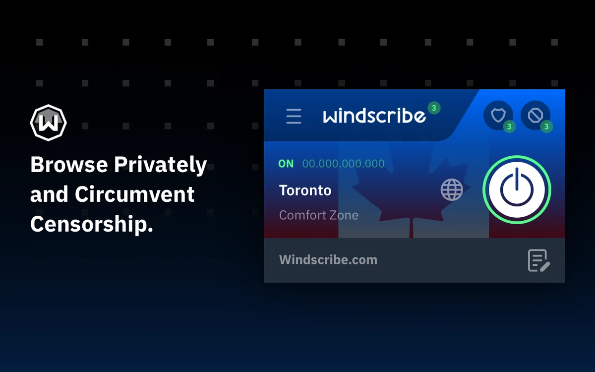 Windscribe screenshot