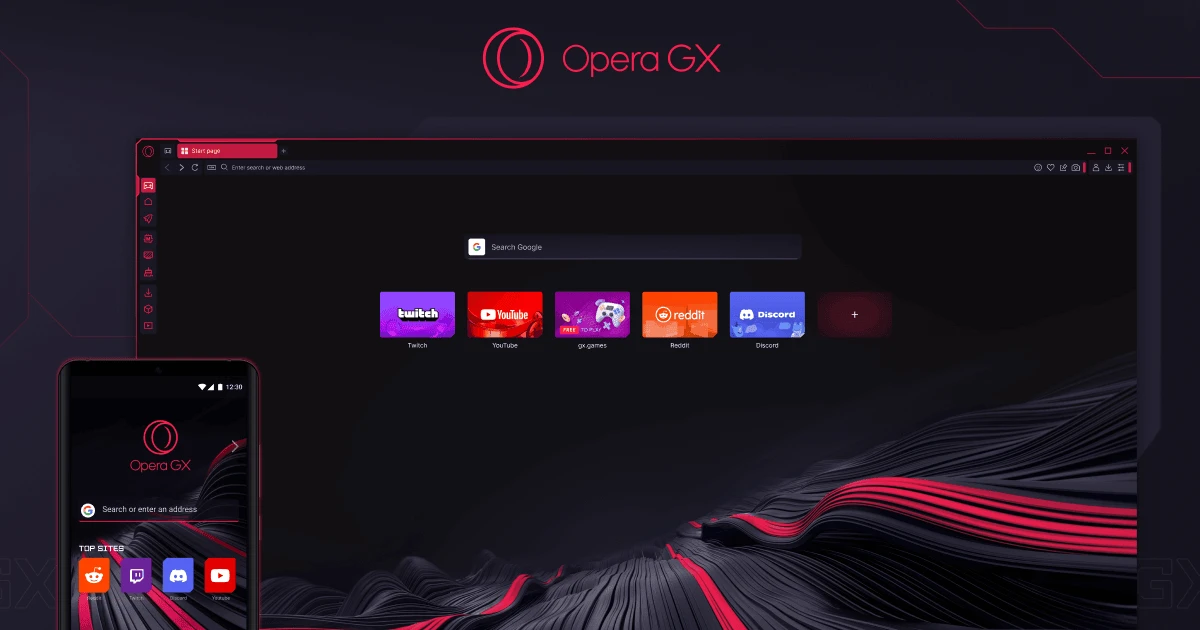 Opera GX screenshot