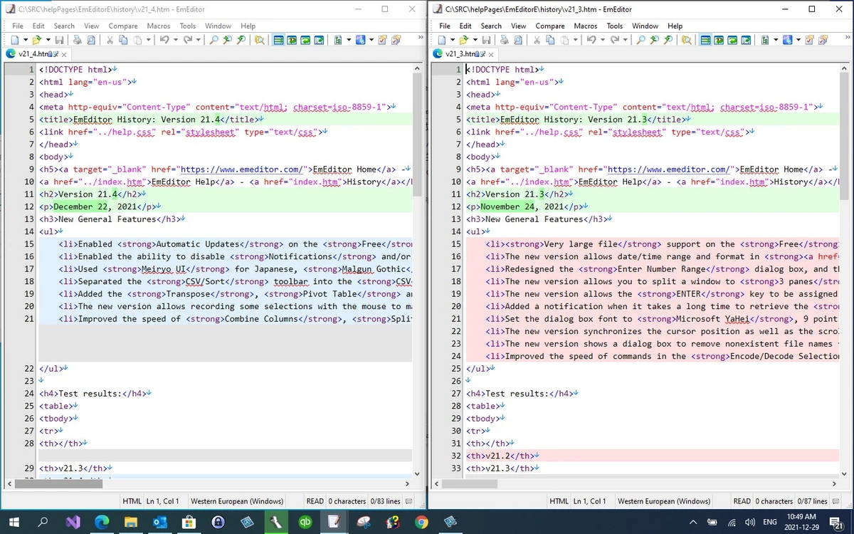 EmEditor screenshot