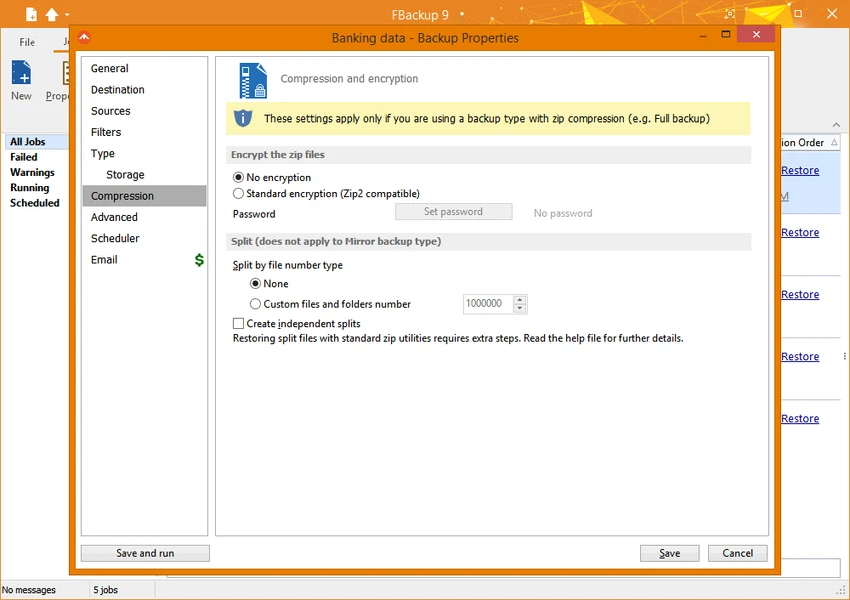 FBackup screenshot