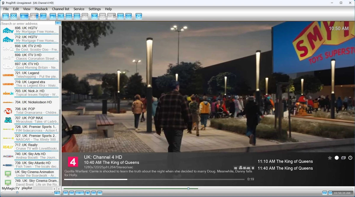 ProgDVB screenshot