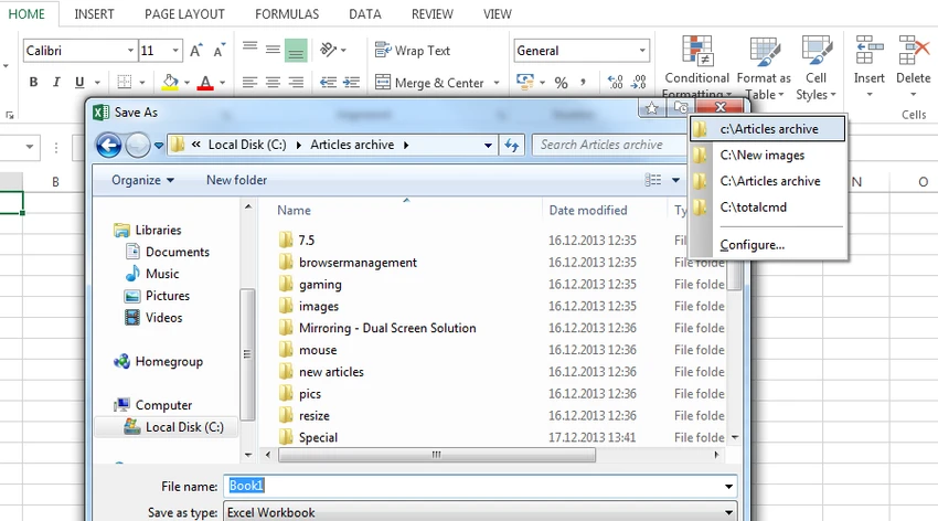Actual File Folders screenshot