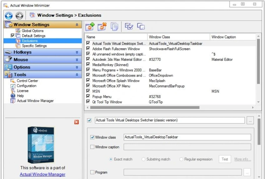 Actual Window Minimizer screenshot