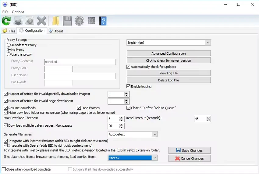 Bulk Image Downloader screenshot