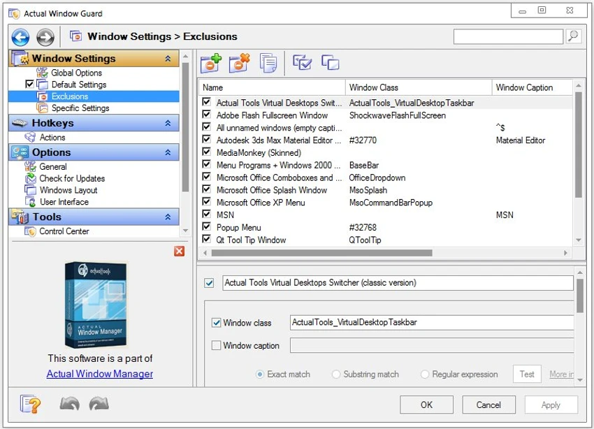 Actual Window Guard screenshot