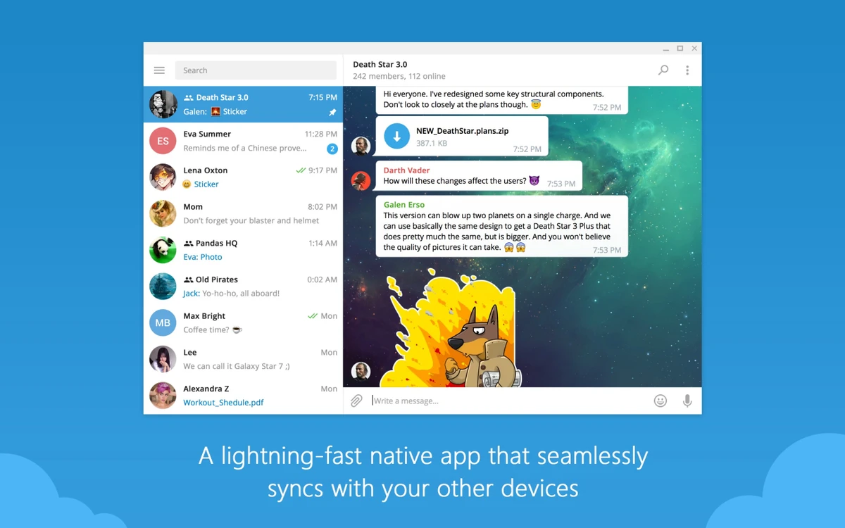 Telegram screenshot