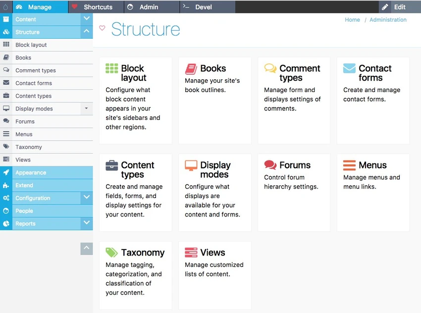 Drupal screenshot