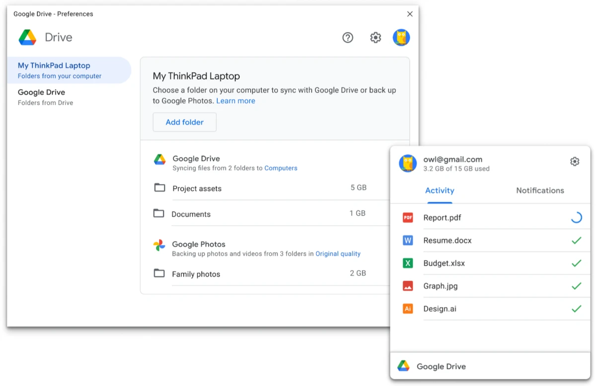Google Drive screenshot