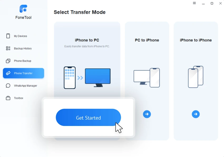 FoneTool screenshot