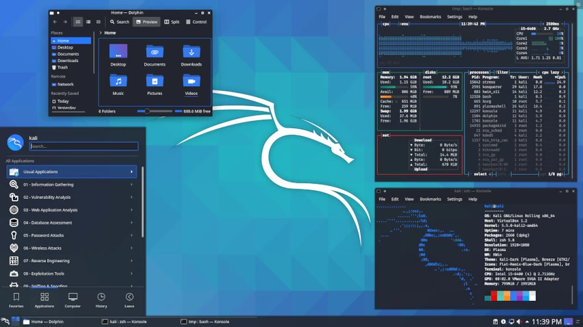 Kali Linux screenshot