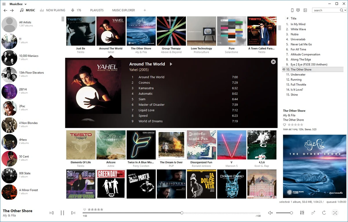 MusicBee screenshot