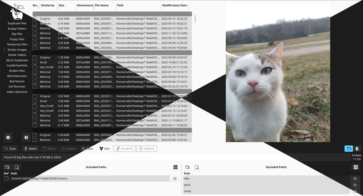 Czkawka screenshot